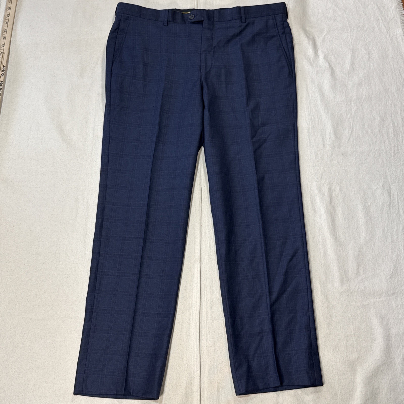 Hickey Freeman X Loro Piana 150’s Wool Men 2pc Blue Suit Size 42R Pant 36×30