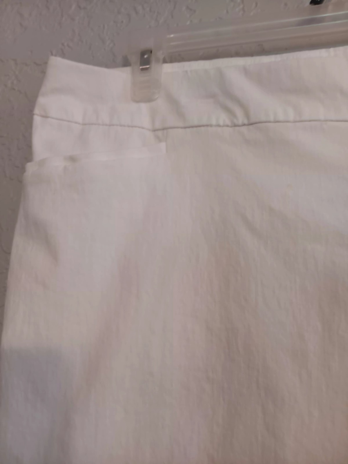 CHICO’S~white PULL-ON~rayon/nylon/spandex~SHORTS~pkts~sz 3.5=18