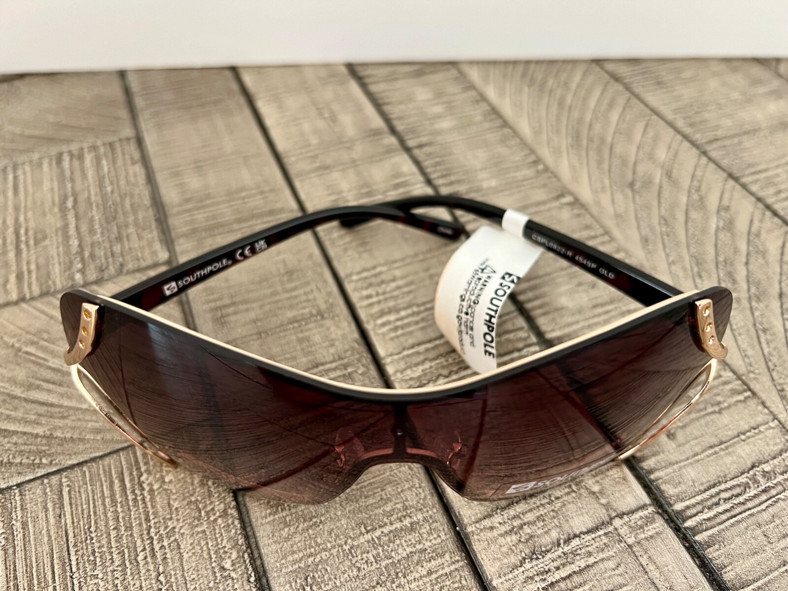 SOUTHPOLE Designer shield Sunglasses 454SP-GOLD