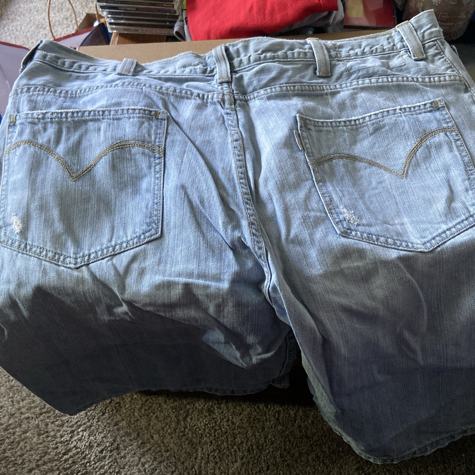 Levi’s Denim Shorts Silver Tab Size 42 Loose Blue Vintage Y2K Skater Baggy