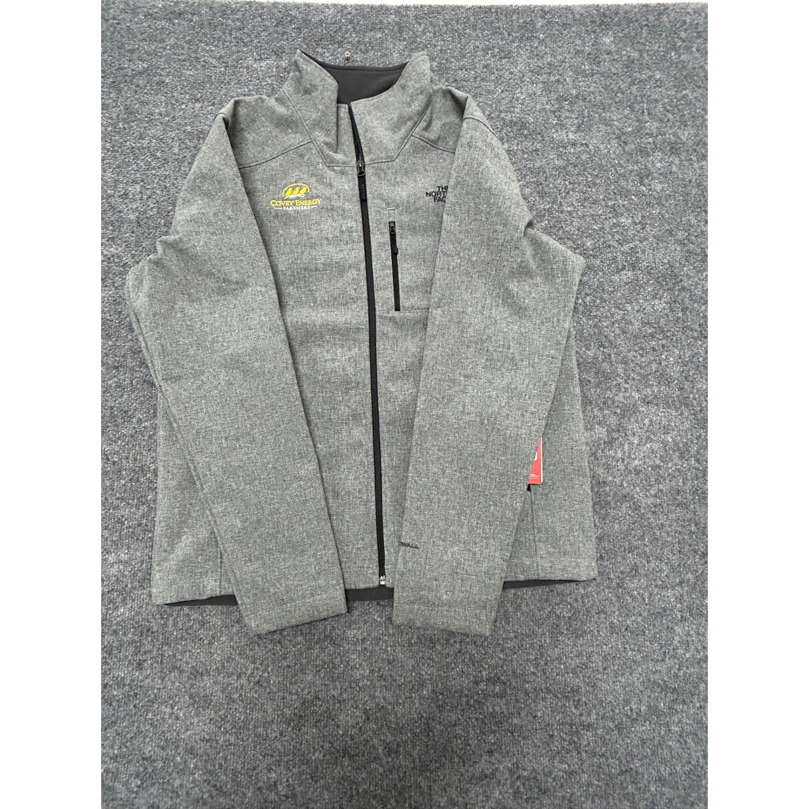 The North Face Jacket Mens Size L Gray Softshell Full Zip Covey Energy Outdoor
