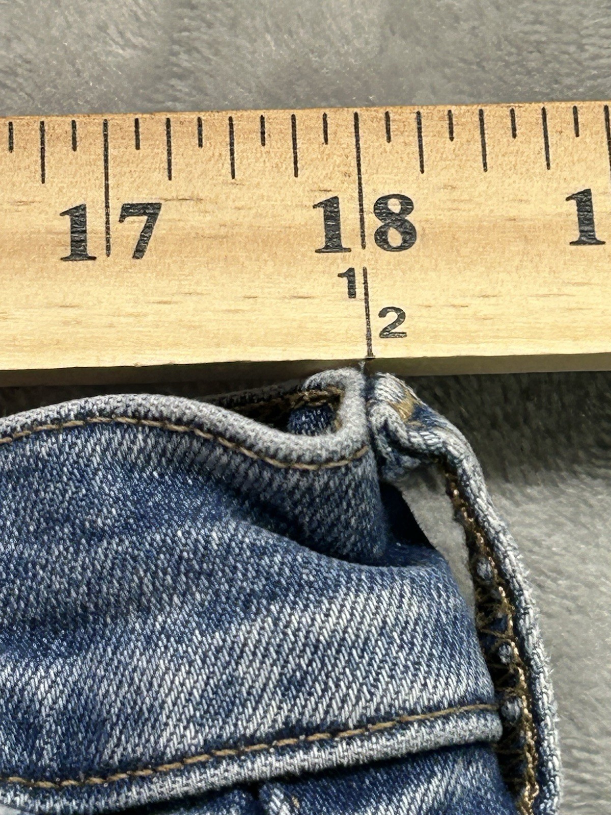 A.n.a. High Rise Vintage Bootcut Stretch Distressed Jeans Womens Plus Sz 18 Blue