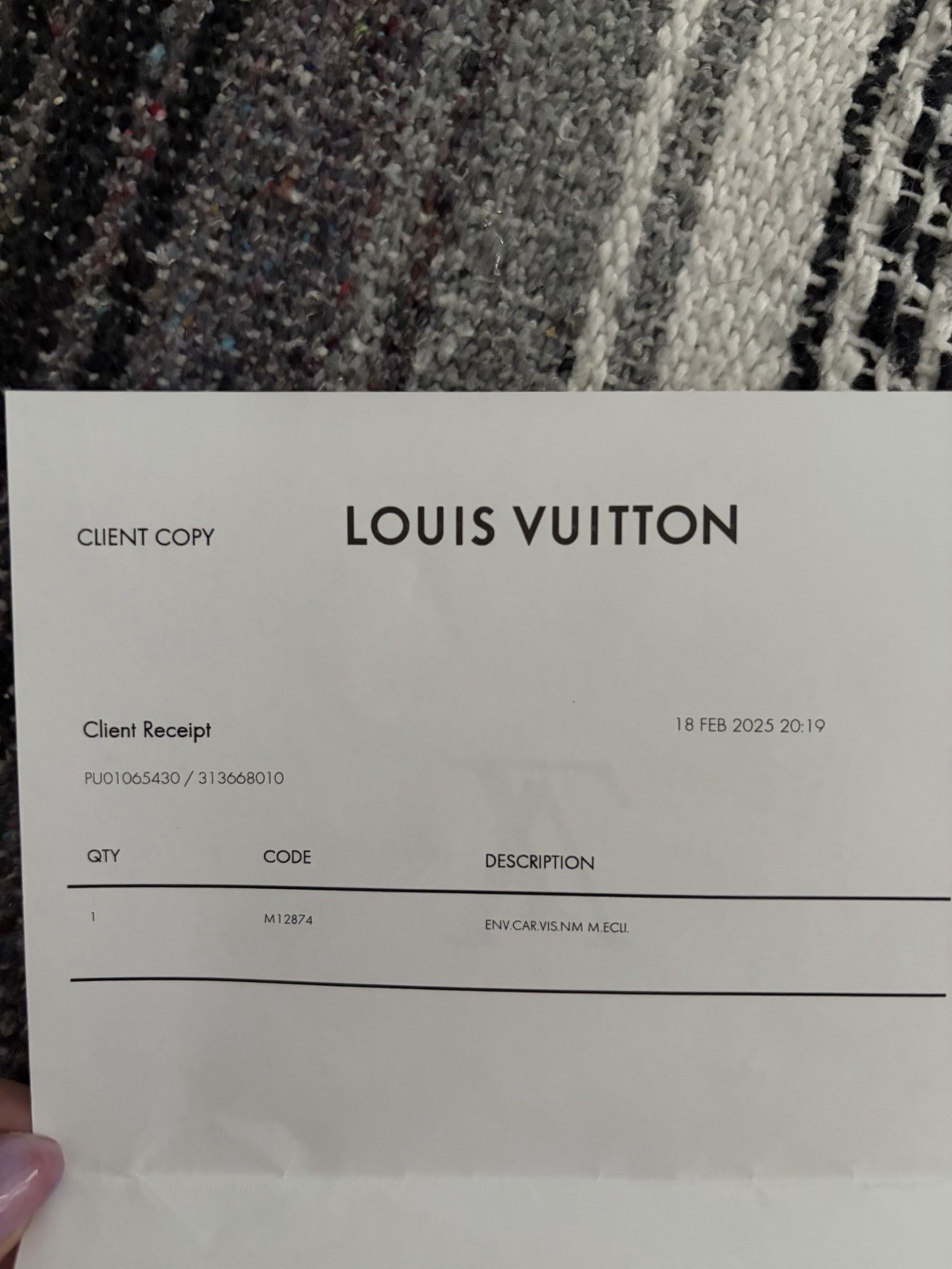 Authentic Louis Vuitton Envelope Card Holder Monogram Leather