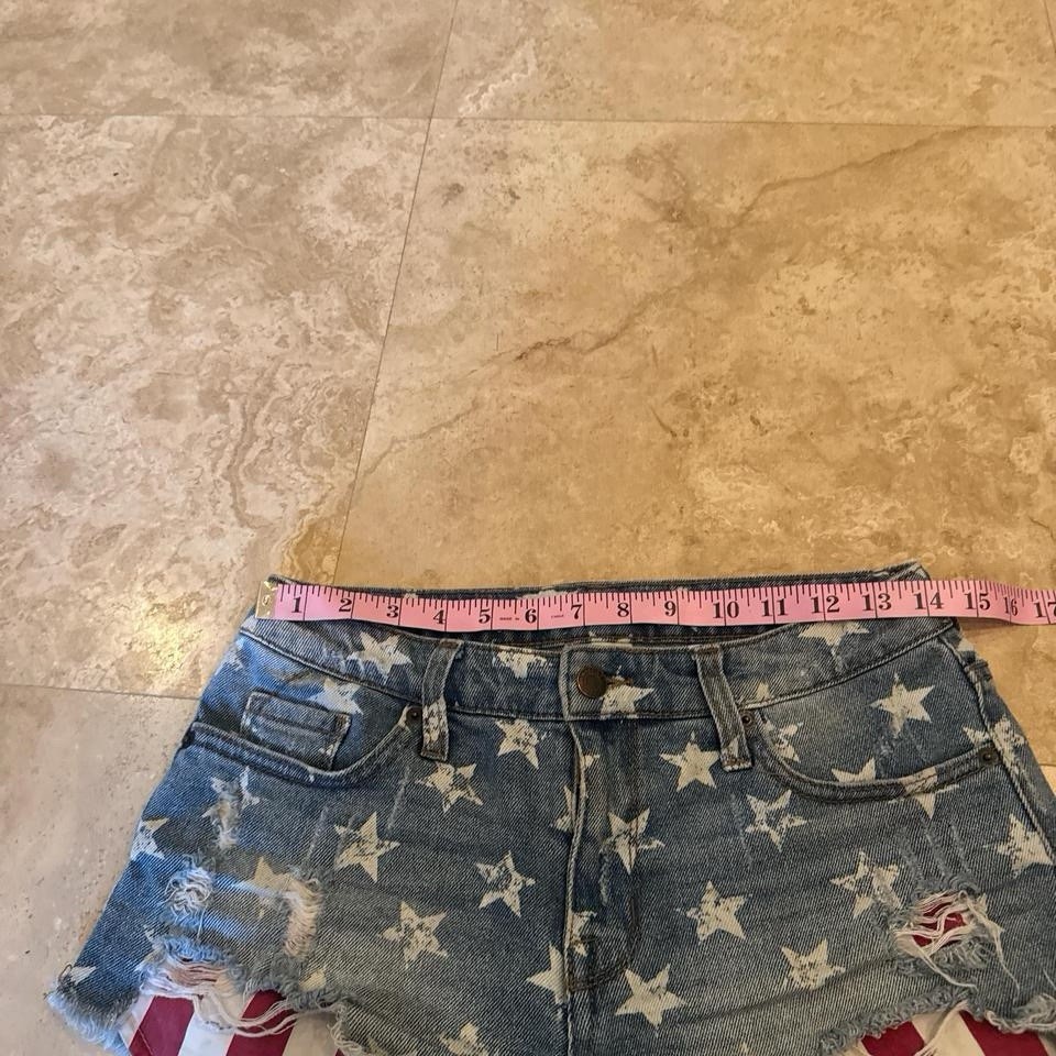 Y2K Mossimo American Flag Jean Shorts Women’s Size 26 2000s
