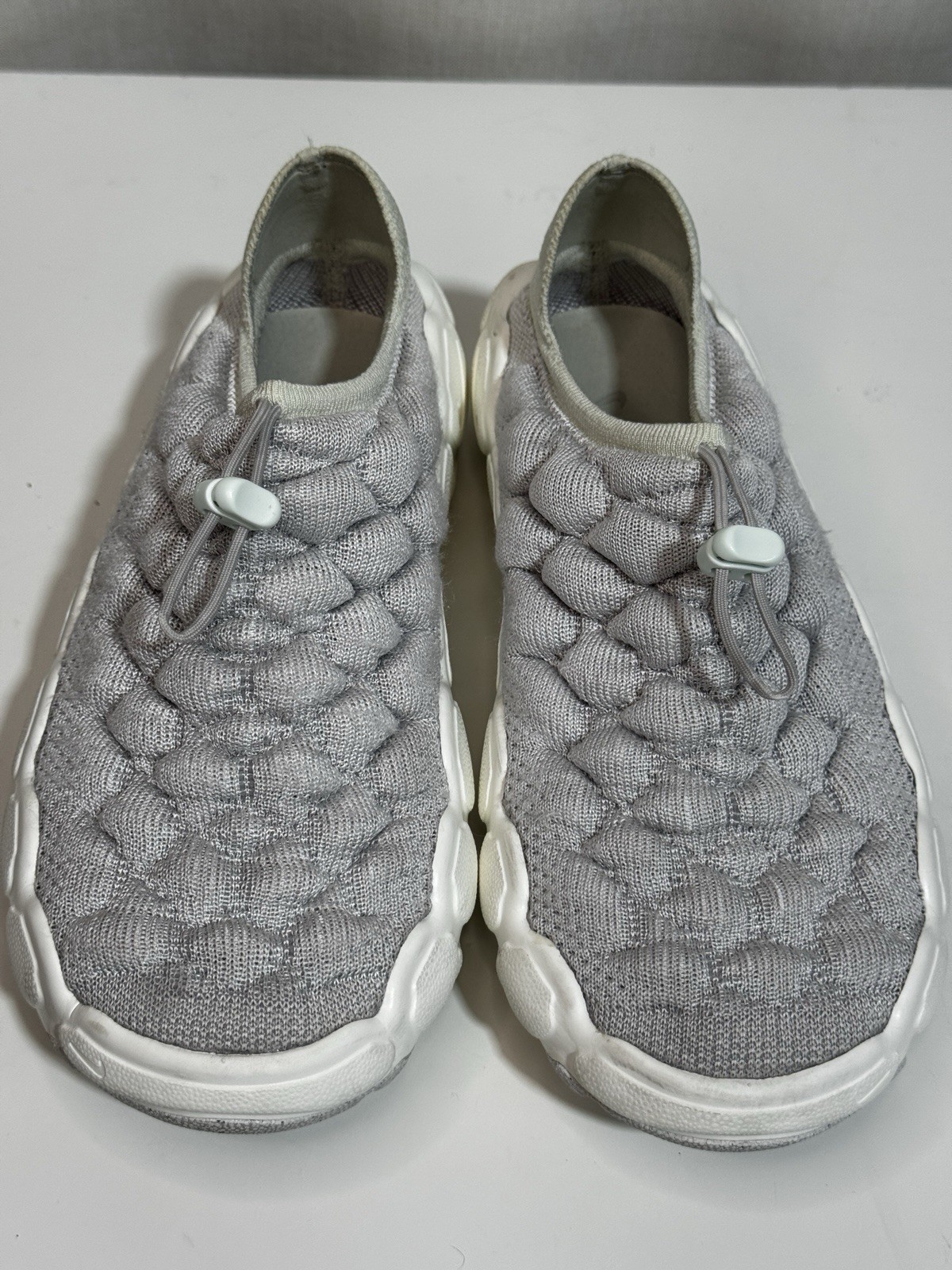 Nike Flyknit Haven US 7W Slip-On Gray/White FD2148-002 Gorpcore Comfort