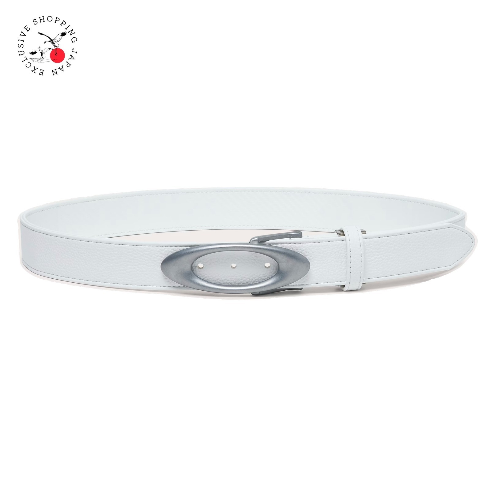 Oakley Golf Men Ellipse Belt Synthetic leather PU logo buckle 2025 White New
