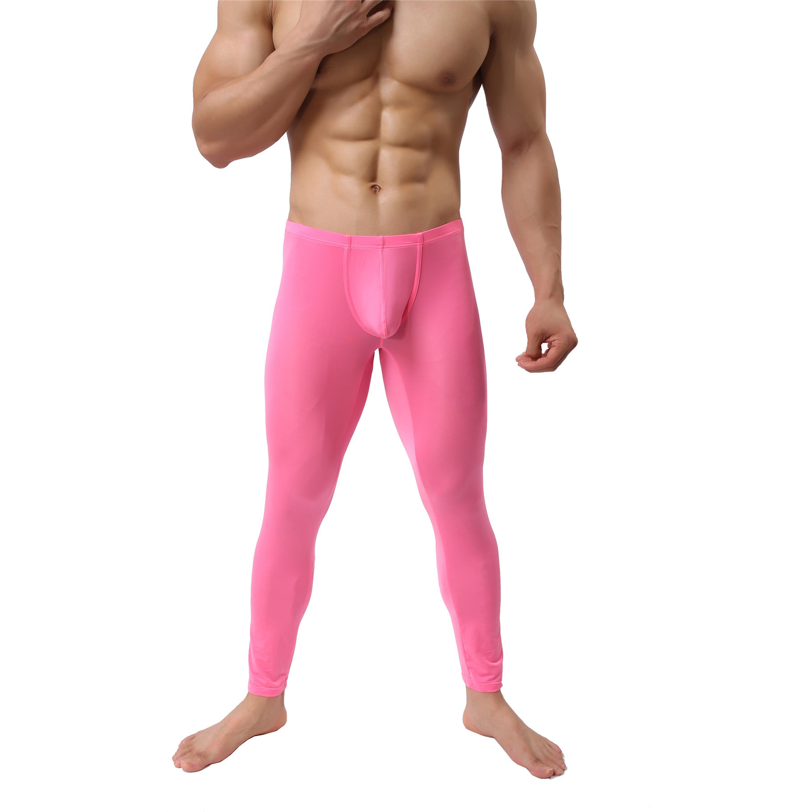 Men Briefs Pant Middle Trousers Seamless Thin Tight Gym Male Underwear Nightwear