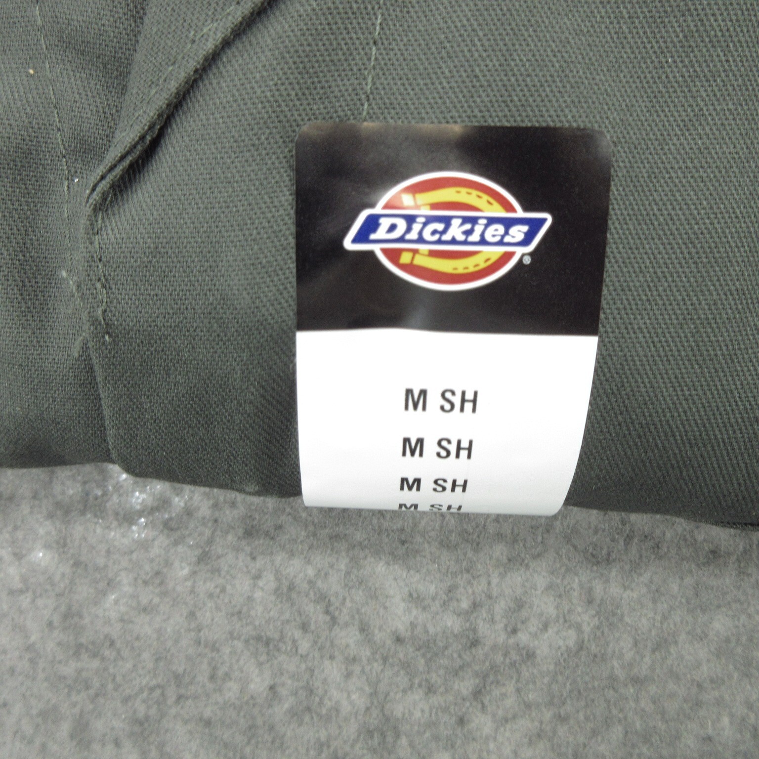 Dickies Men’s Coverall Work Size Medium Olive Green Twill Long Sleeve New
