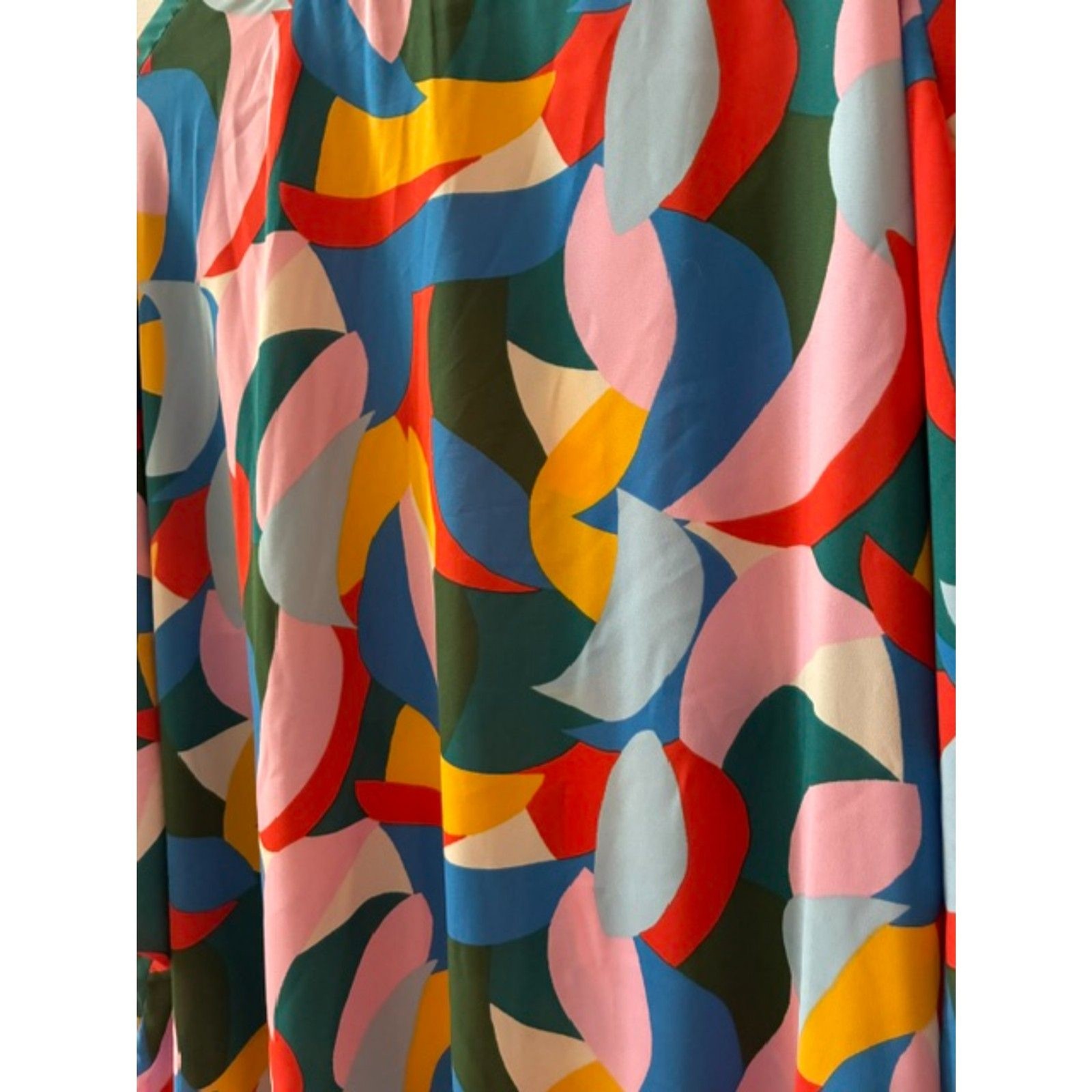 Adrienne Colorful Abstract Kimono Blouse | Size Medium | Flowy Layered Top