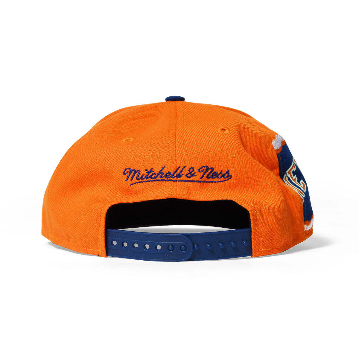 MENS MITCHELL & NESS NBA JUMBOTRON SNAPBACK HWC KNICKS – ORANGE-ROYAL