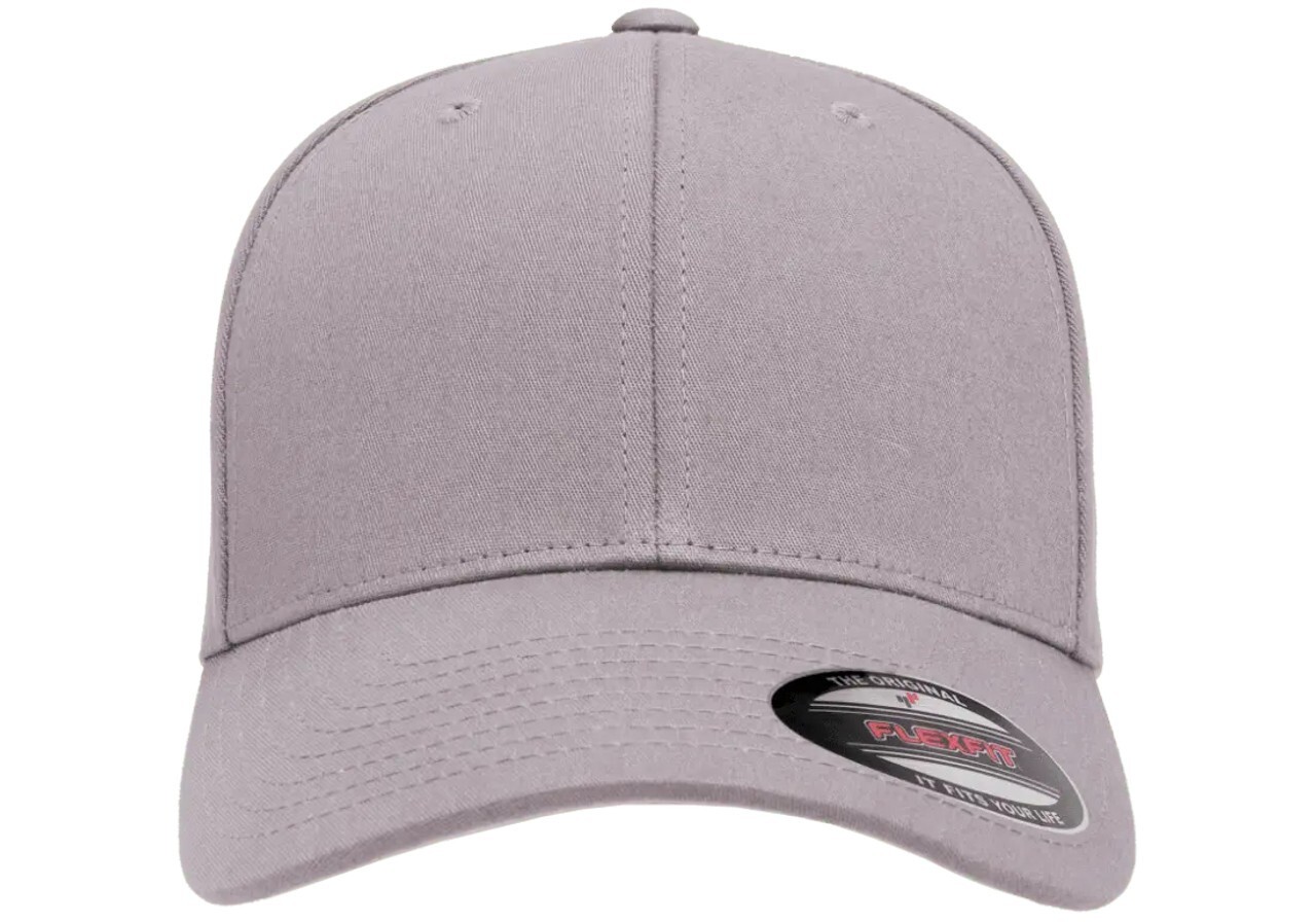 Flexfit Fitted Cotton Cap Grey
