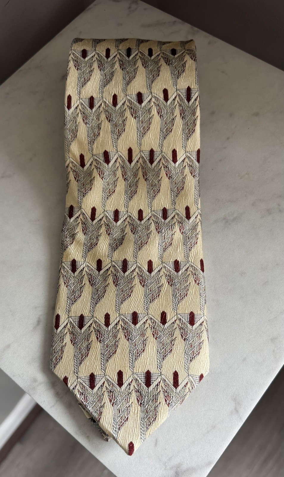 Architect Frank Lloyd Wright “Prairie Sumac / Dana-Thomas House 1902” Silk Tie