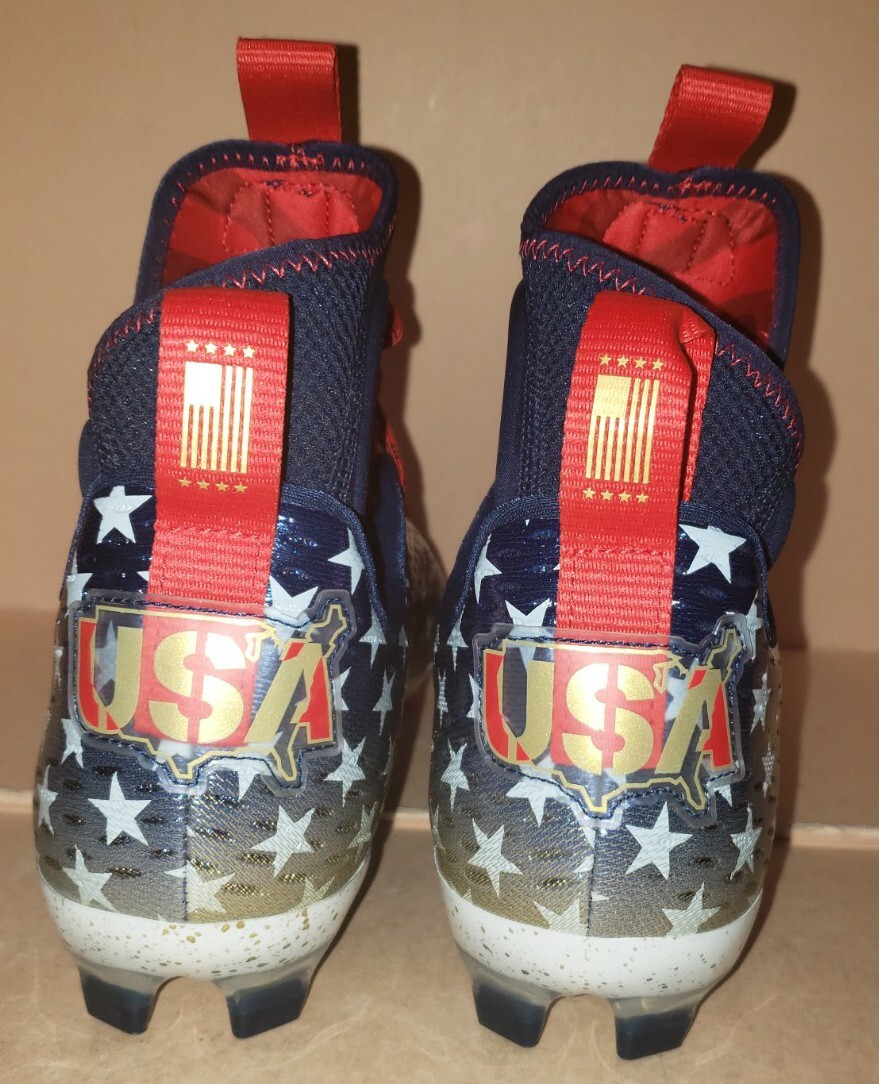 Under Armour Spotlight Lux LE MC USA Americana Football Cleats Men’s Sizes NEW