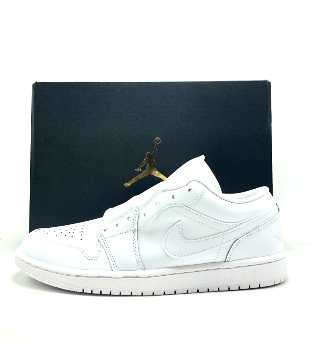 *NEW* Men Air Jordan 1 Low White/White-White (553558 136), Sz 8.0 – 13.0 👍