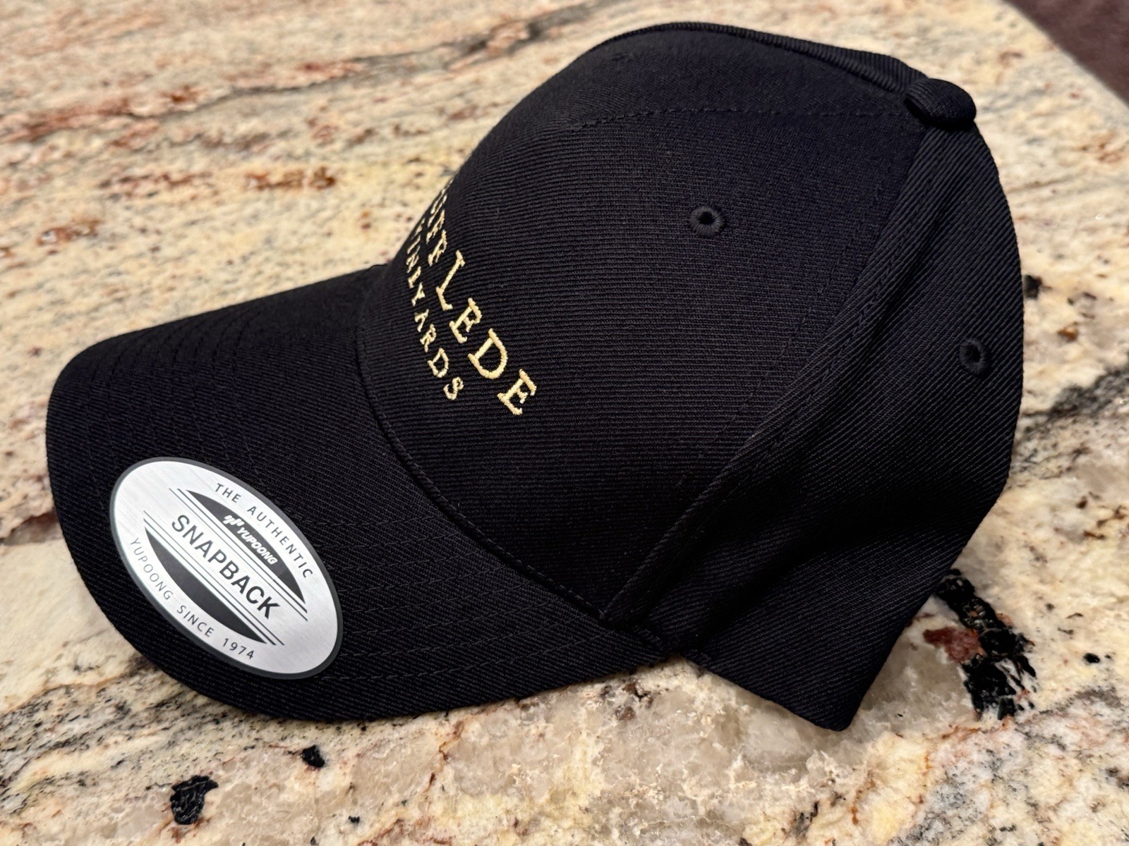 Cliff Lede Vineyards snapback Hat The Classics By Yupopng Acrylic/Wool Black
