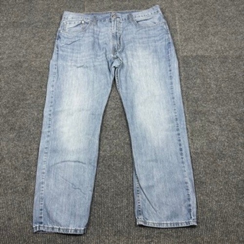 Levis 559 Relaxed Straight Leg Jeans Light Wash Blue Denim 38×30 00559-0363