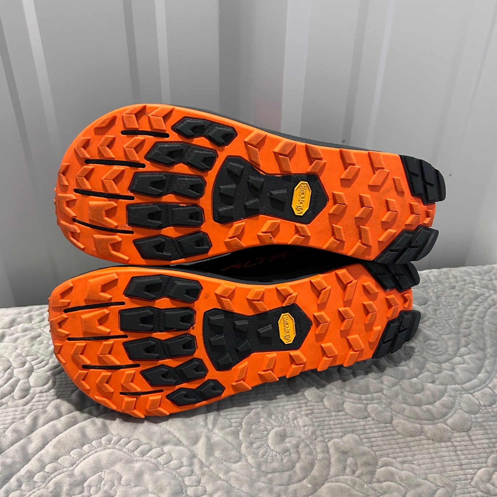 Altra Lone Peak 9 Mens Athletic Trail Running Shoes Black Orange Size 11