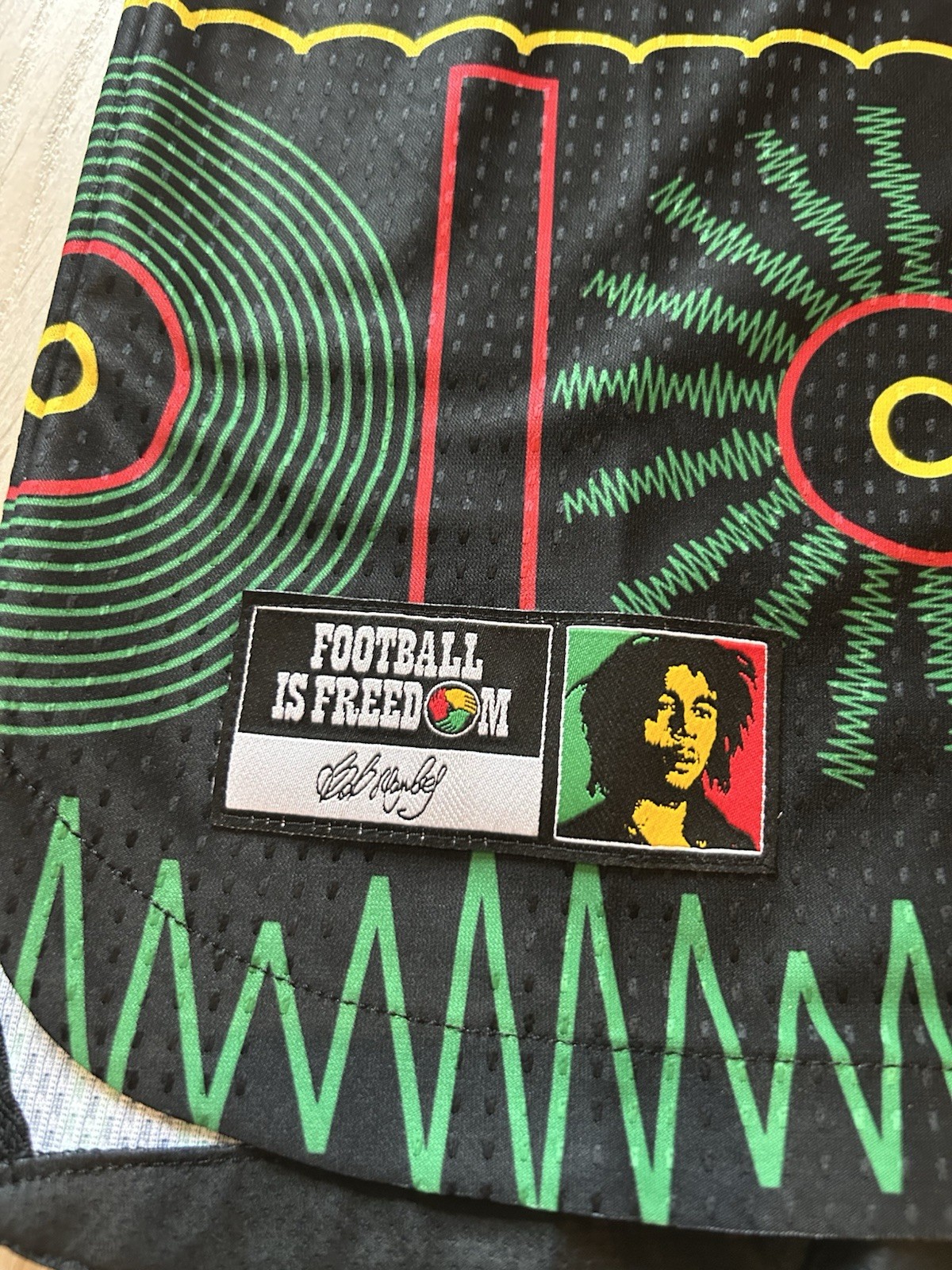 adidas Mens Jamaica 26 x Bob Marley Away Authentic Jersey Reggae Boyz Ajax FIFA