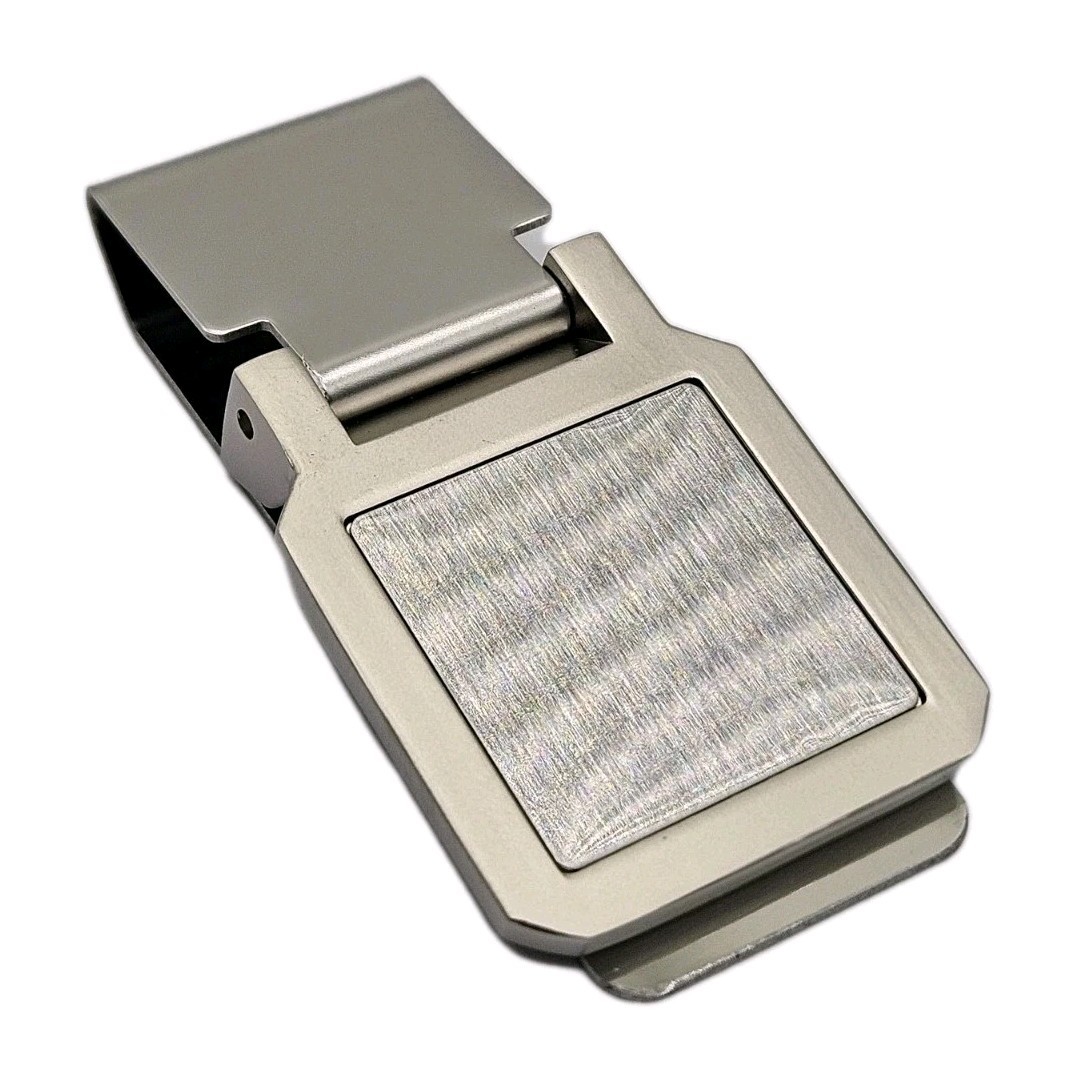 Money Clip Square Stainless Steel Men’s Wallet Card Cash Holder MCQ