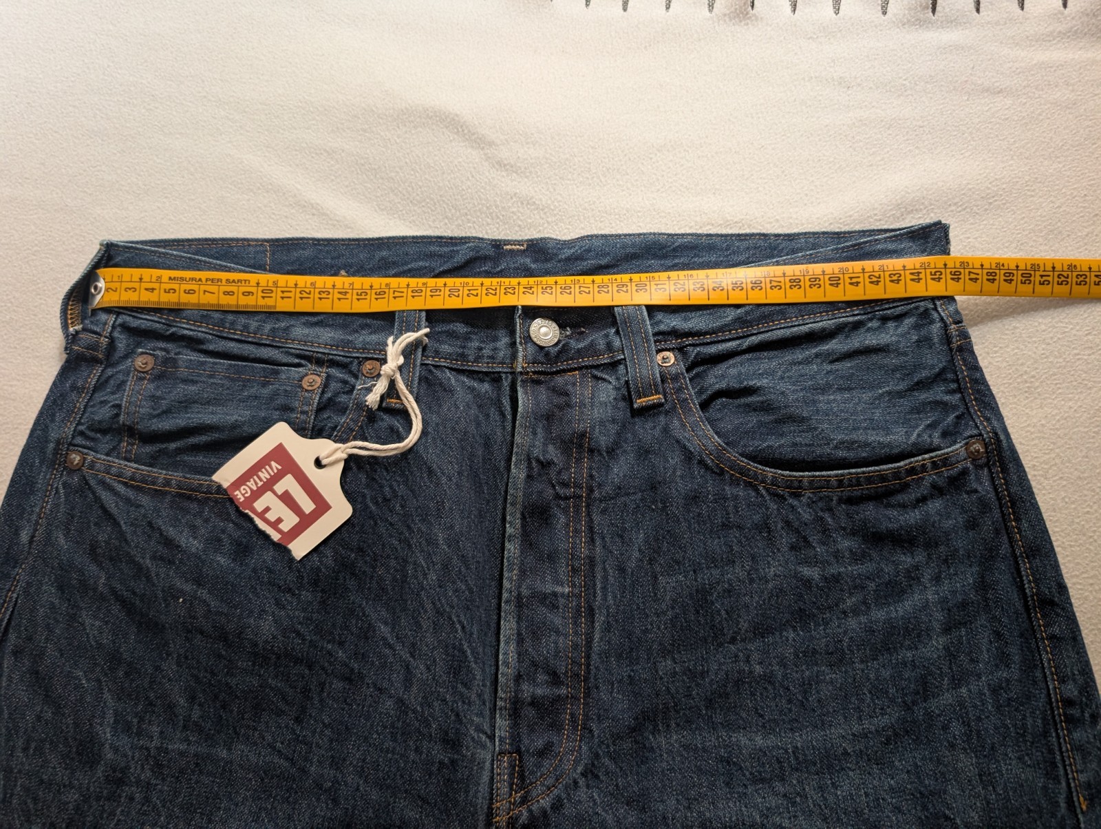 Levi’s 501xx Big E 1947 W36 L32 LVC Men Denim Selvedge Japan Blue Cotton Rivets