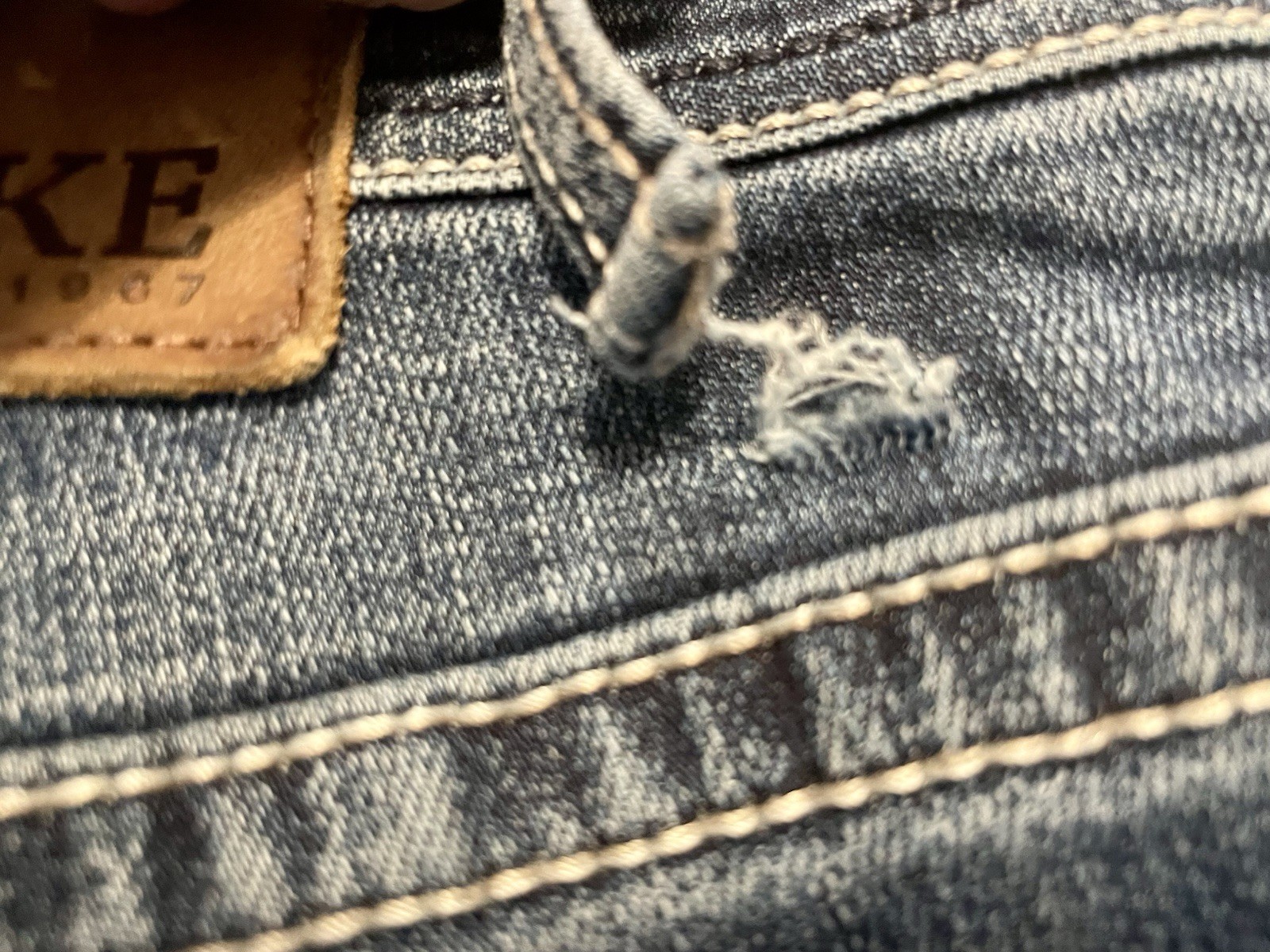 BKE BUCKLE Jean Men 30×32 Blue Wash ALEC Straight Leg Regular Fit Stretch Cowboy