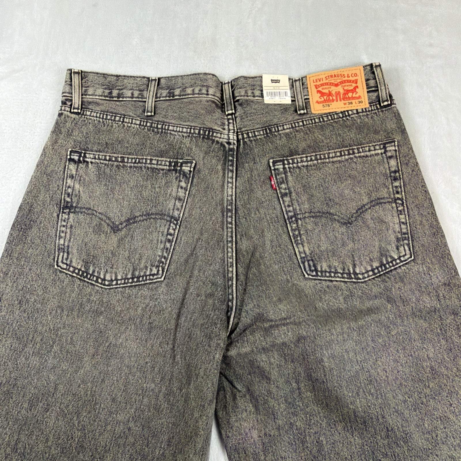 Levi’s 578 Baggy Denim Jeans Men’s Size 38×30 Gray Cotton Y2K