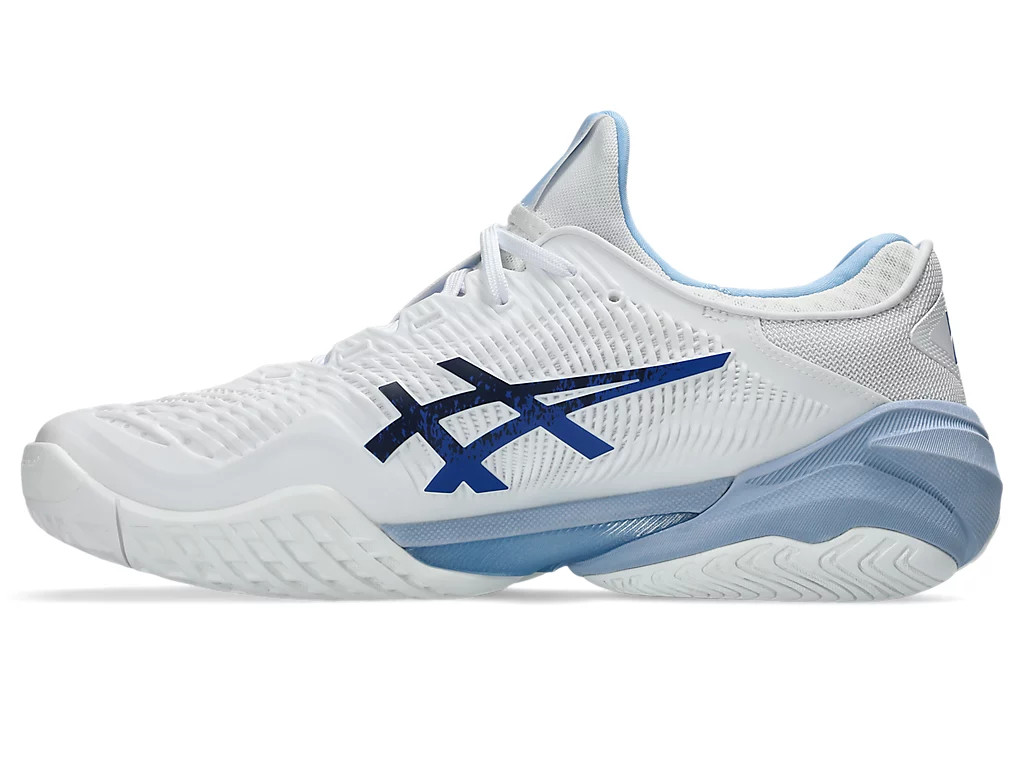 Asics Court FF 3 Novak White Tuna Blue 1041A522-967 Men’s Size