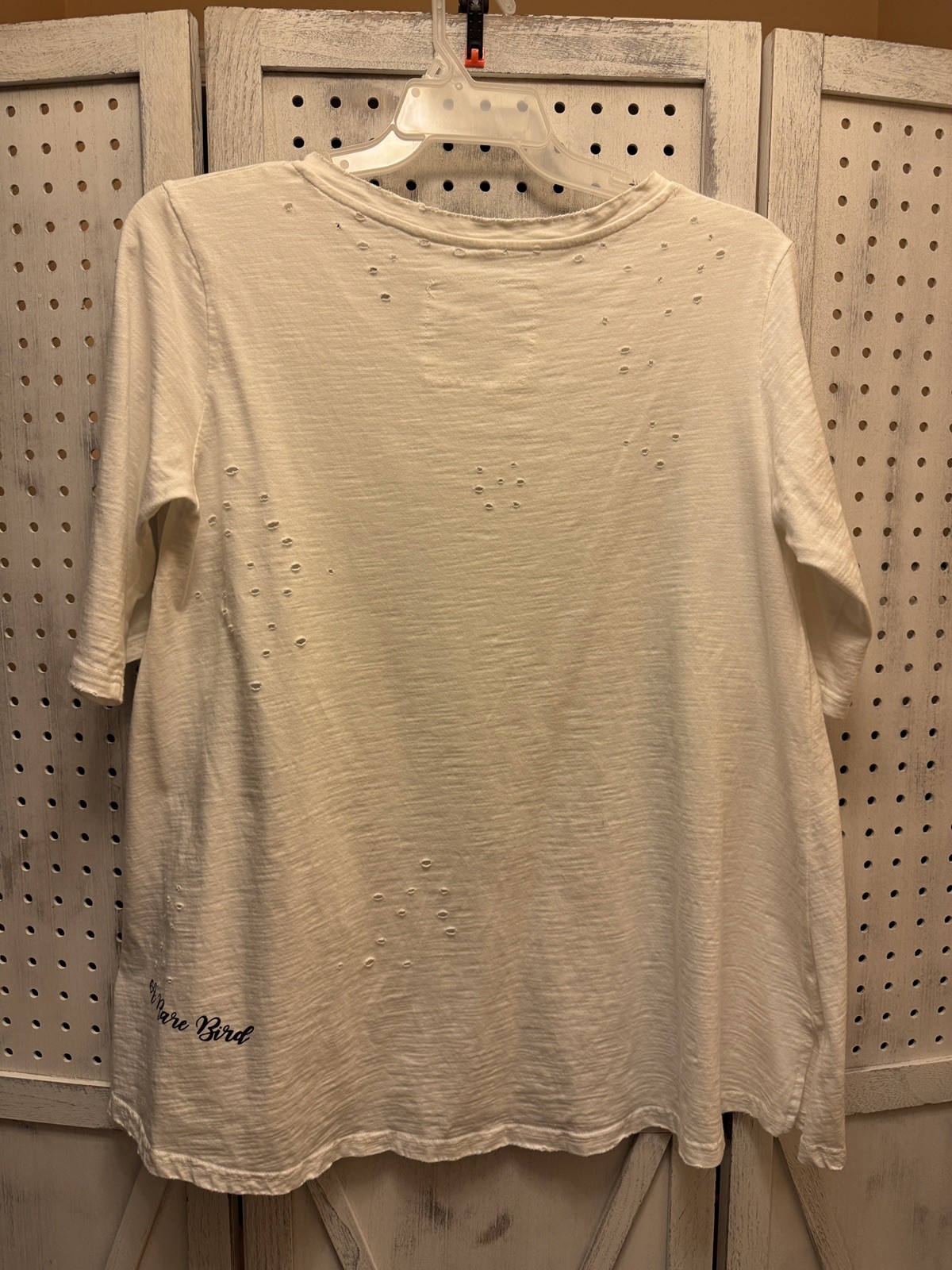 A Rare Bird Distressed Jeweled Tshirt Sz:S/M Hippie Bus