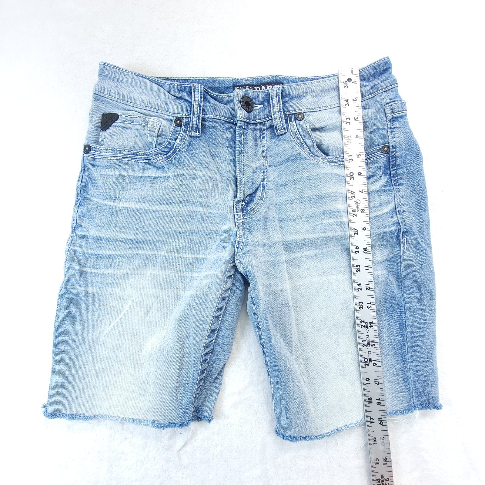 Salvage BKE Denim Shorts Mens 33 Blue Mayhem Jean Cutoffs