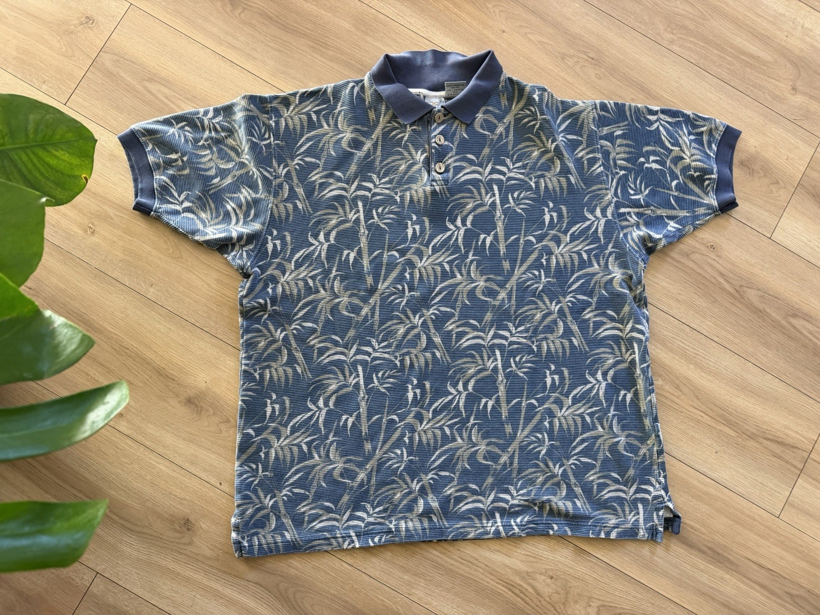 vintage ocean pacific polo shirt Men 90s 00s Floral Sport Surf XL