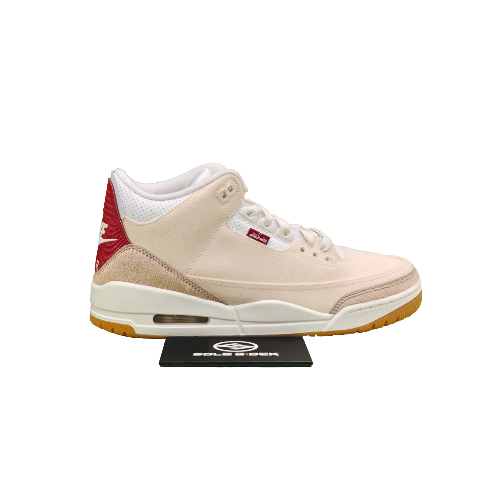 Levis x Jordan Air Jordan 3 Retro ‘Ecru Denim’ Beige Red IR0910-400