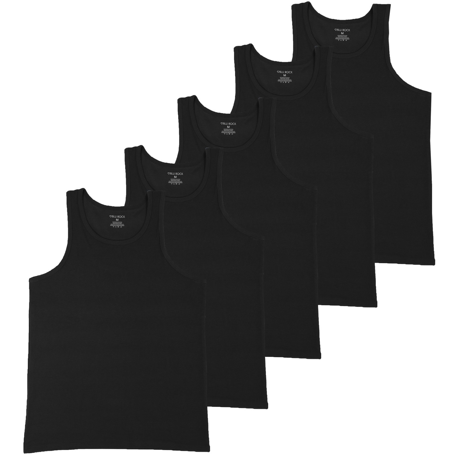 Men’s 5-Pack Micro Waffle Knit Heavyweight Sleeveless Tank Top New (Sizes-S-3XL)