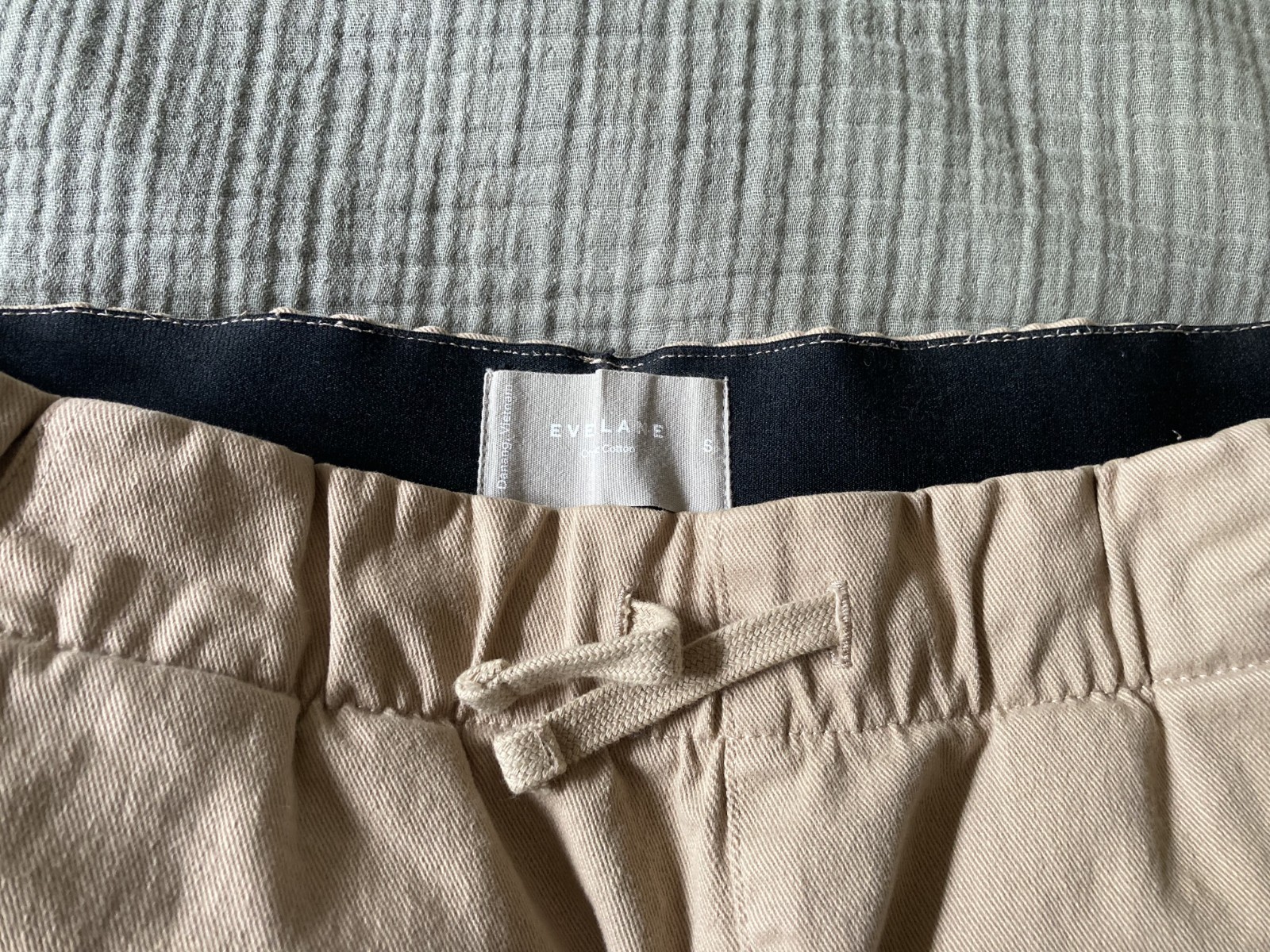 Everlane Easy Pant Size S Small Khaki Tan 100% Cotton Tapered Madewell
