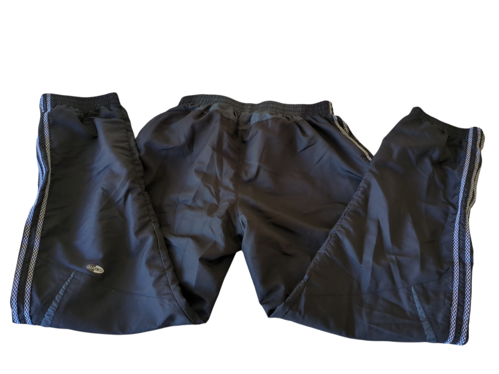 Vintage Adidas Climalite Track Pants Mens Medium Black 06/07 Mesh Lined Zips