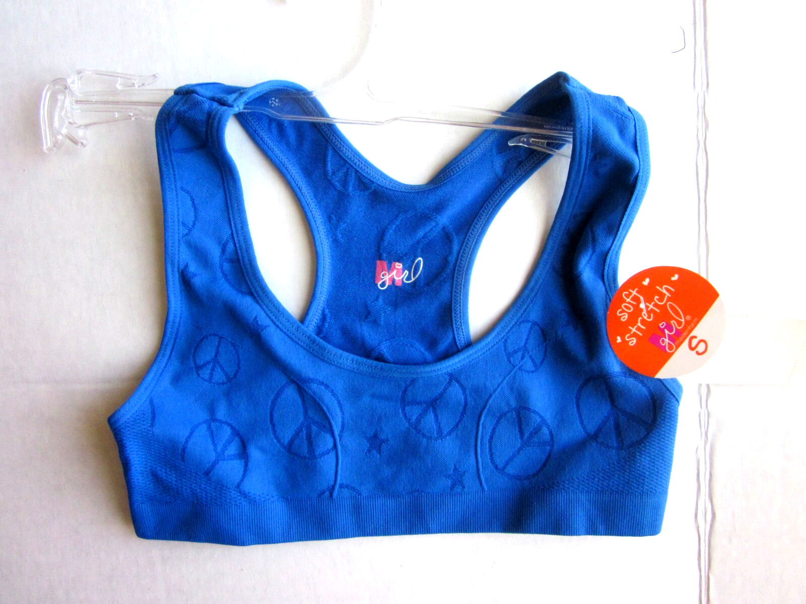 New $12.00 MAIDENFORM Girls Seamless Racerback Sports Bra – Size: S