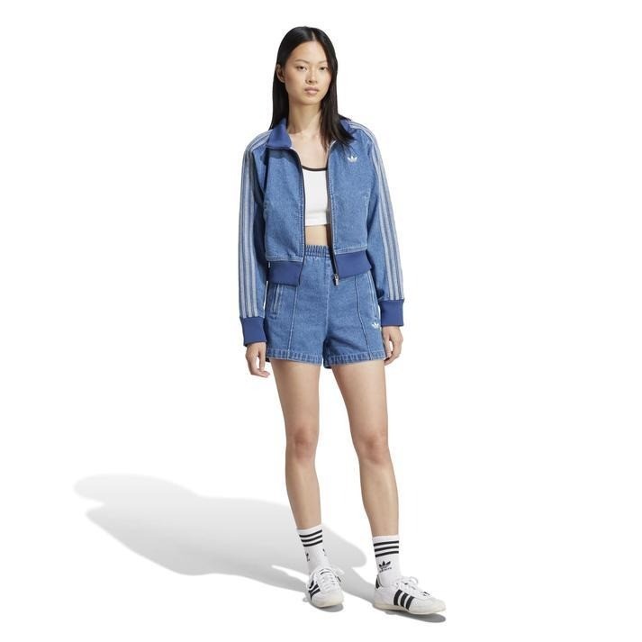 ADIDAS Adicolor Denim Track Top JD2570 Indigo Denim Women Size XS-3XL New