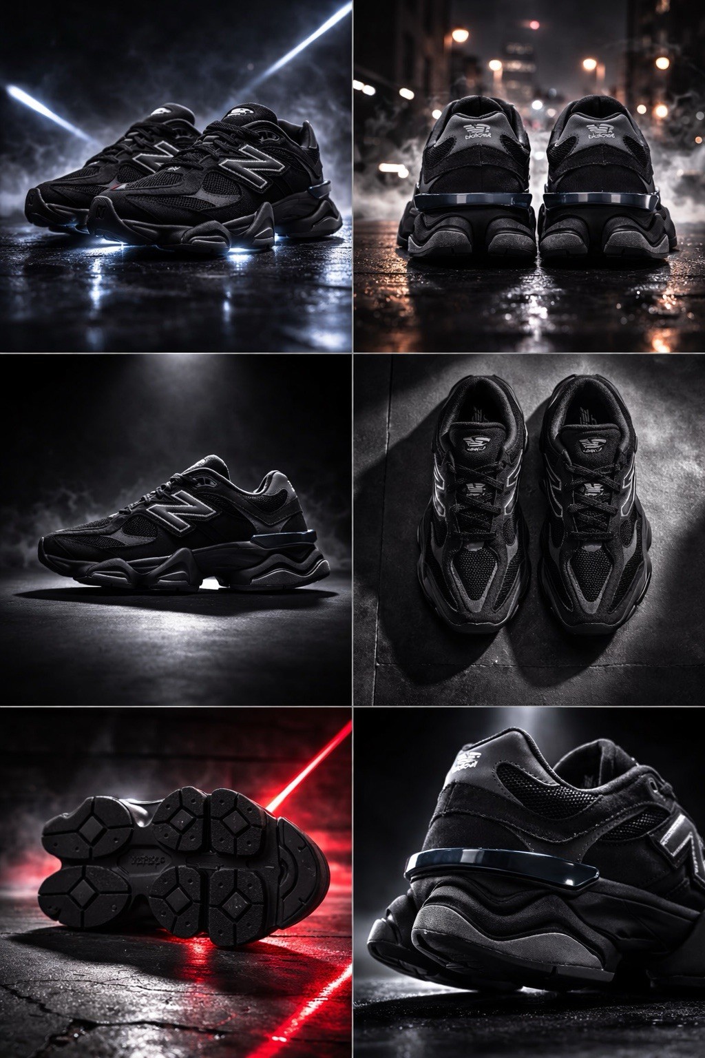 New Balance 9060 Triple Black Cat Suede U9060BPM Men Size 10.5