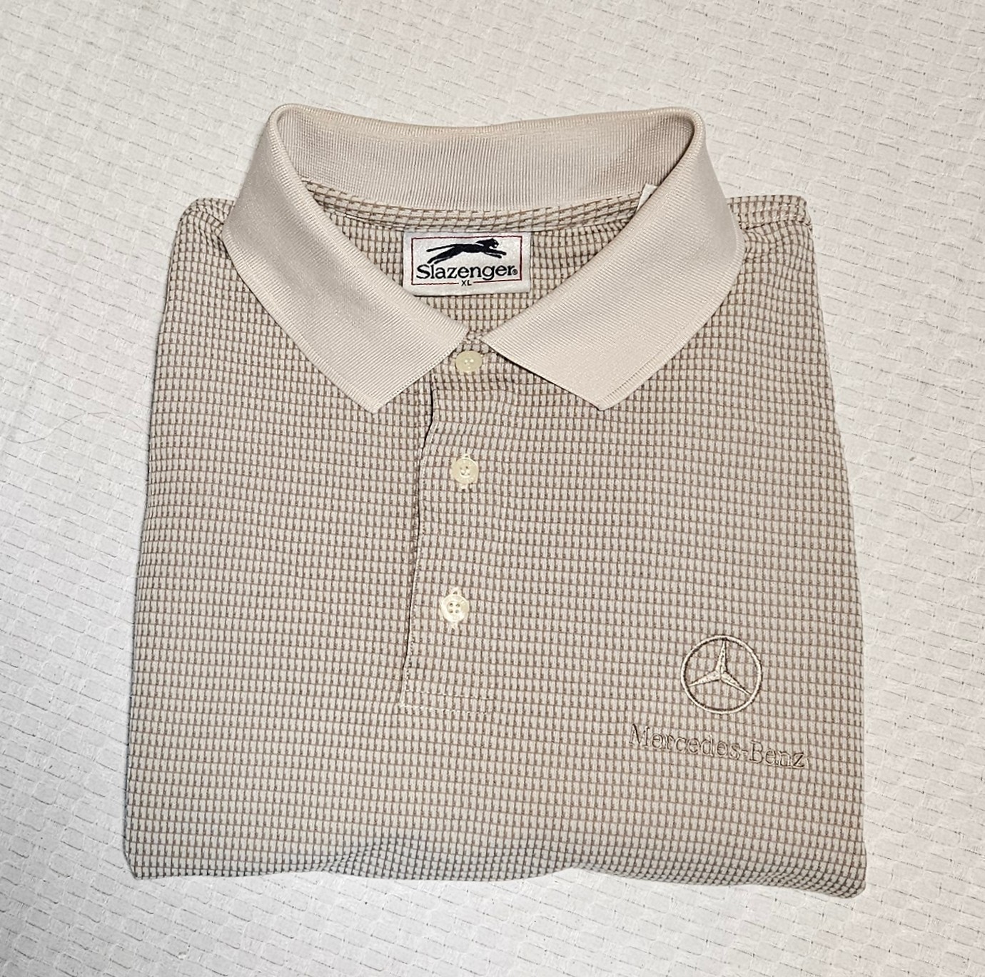 Men’s Mercedes-Benz Slazenger Embroidered Dress Polo XL