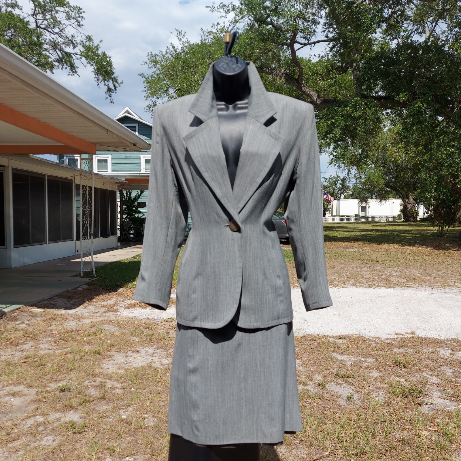 Givenchy Couture Two-Piece Skirt SuitVintageGrey size M