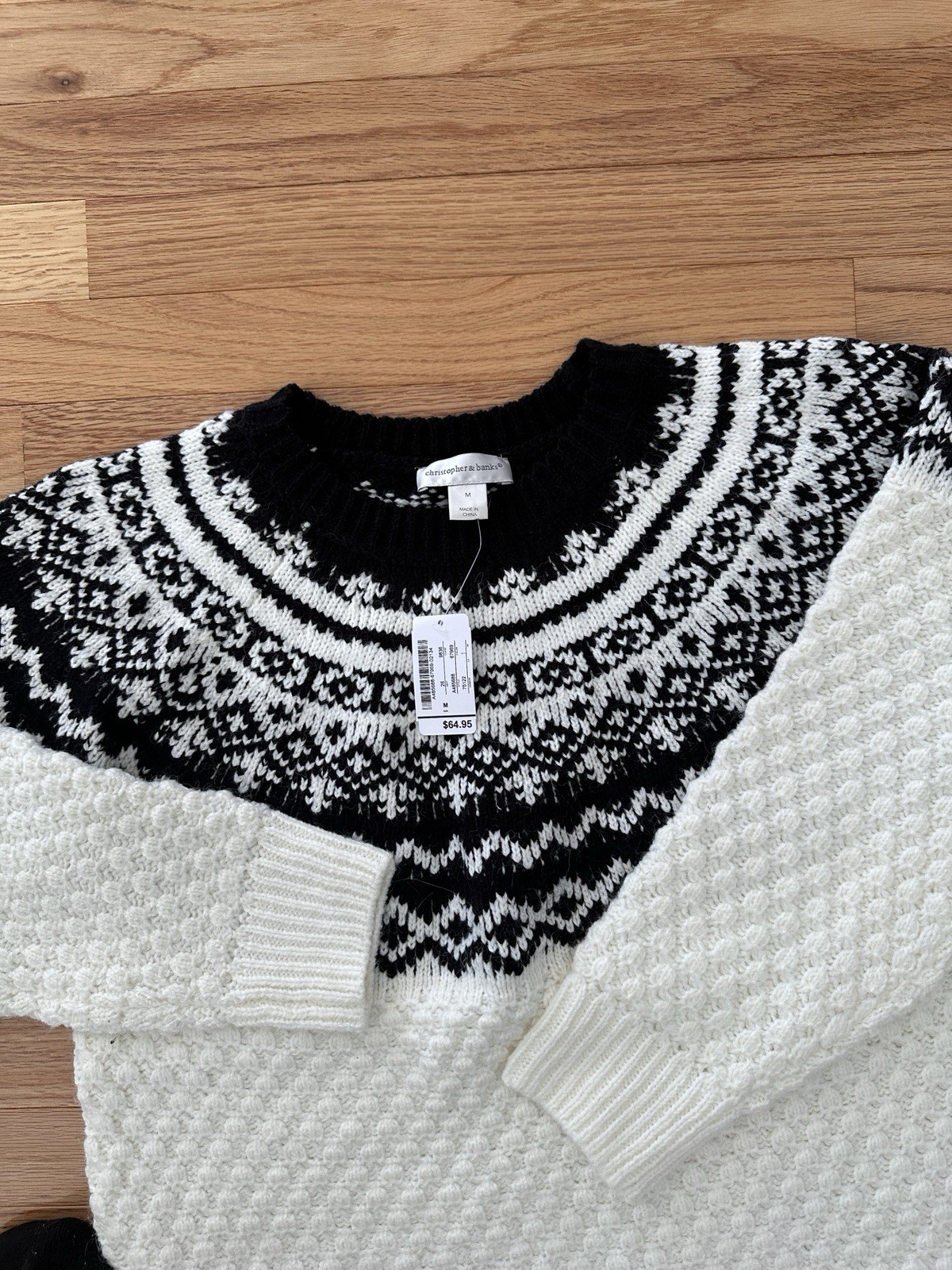 Christopher & Banks Fair Isle Sweater NWT M