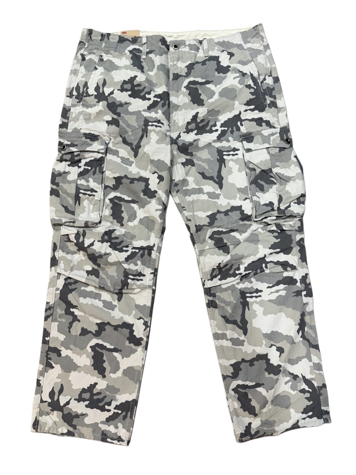 Levis Relaxed Fit Ace Cargo Pants Color Light Grey Camouflage 0040