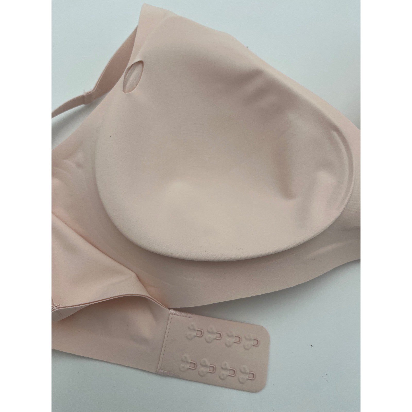 Seamless Wireless Bra Blush Pink Molded Cups XL Adjustable Straps with Extender