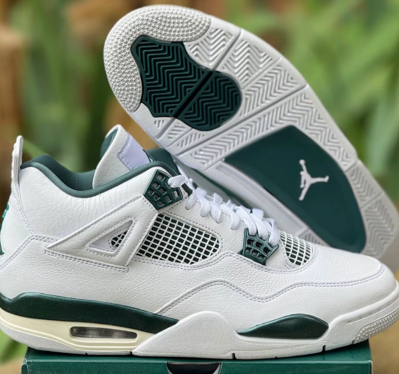 Men’s Jordan 4 “Oxidized Green” Mid Top Retro Basketball Shoes US Size 7-12