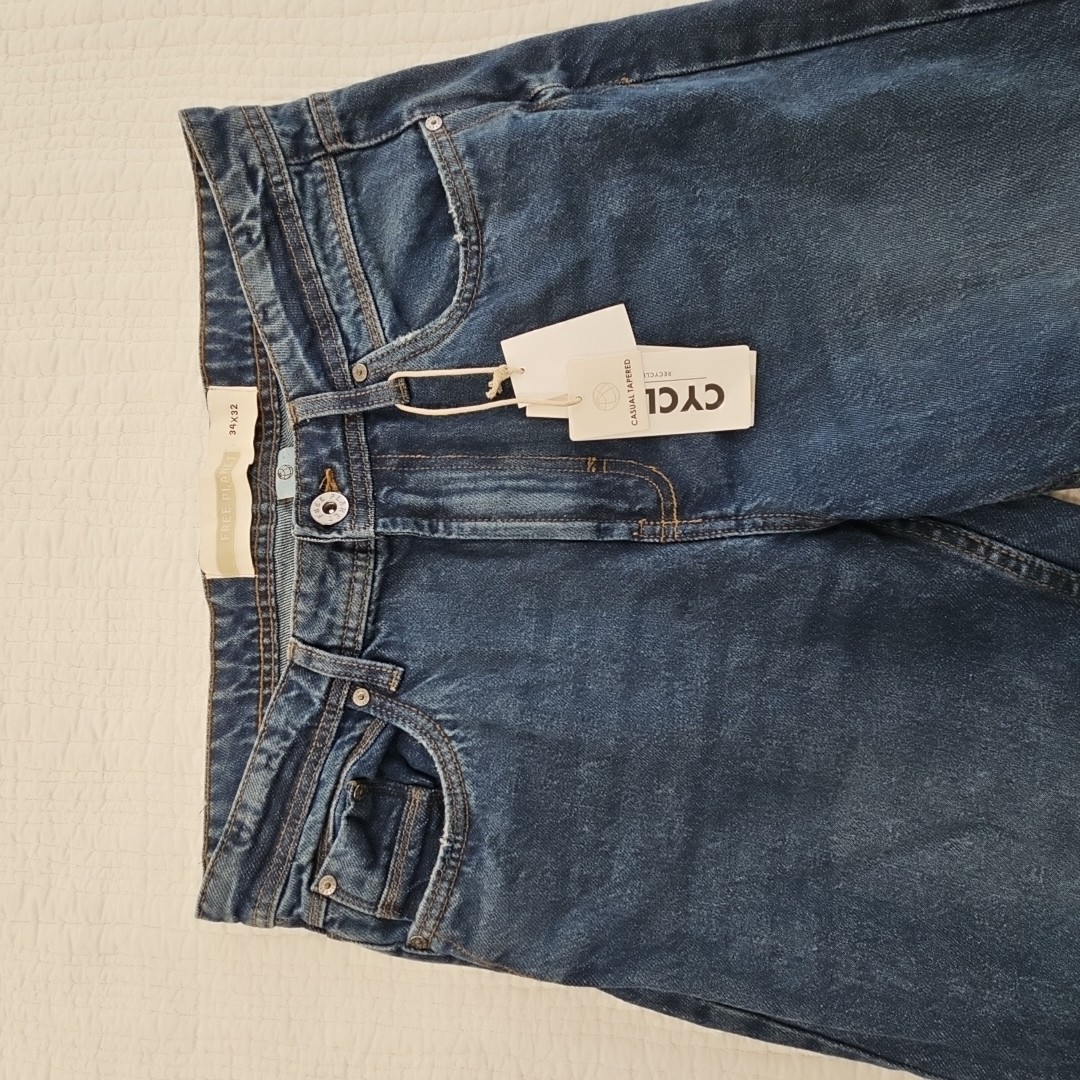 Free Planet Men’s Jeans 34×32 Casual Tapered Stretch Sustainable Denim Pants NWT
