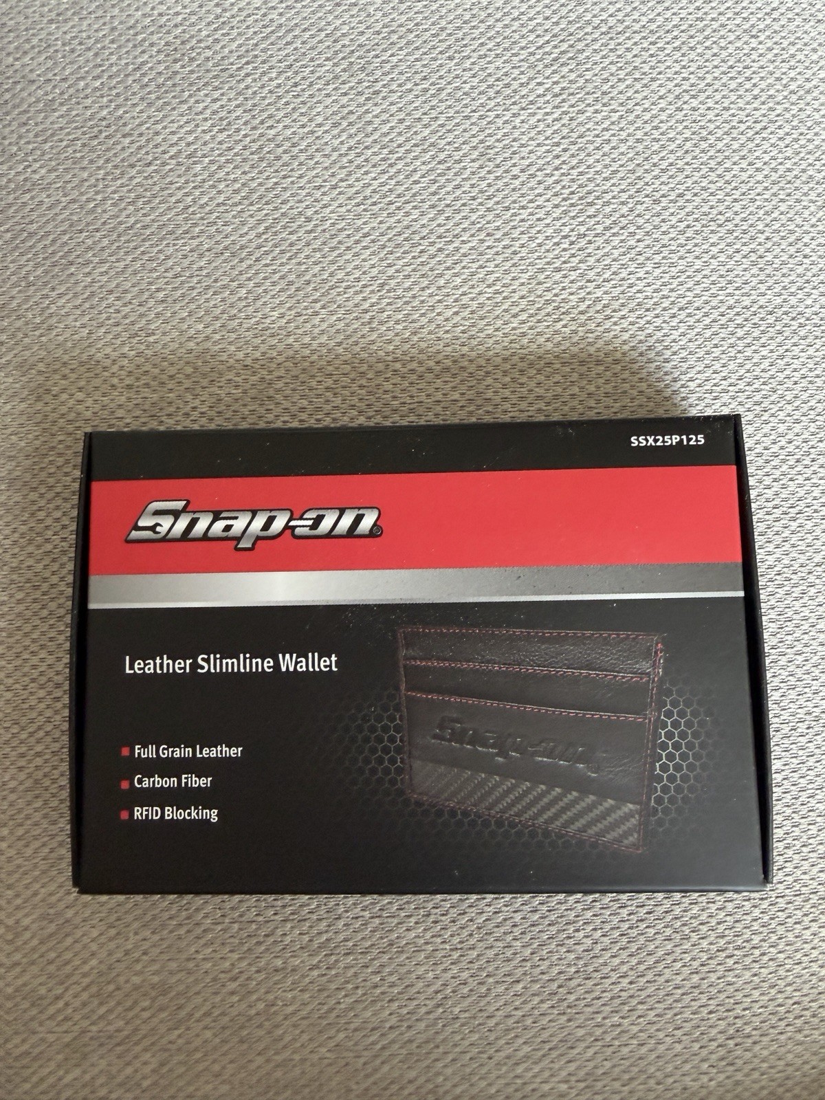 Snap-on Leather Slimline Wallet – RFID Blocking – Full Grain Leather