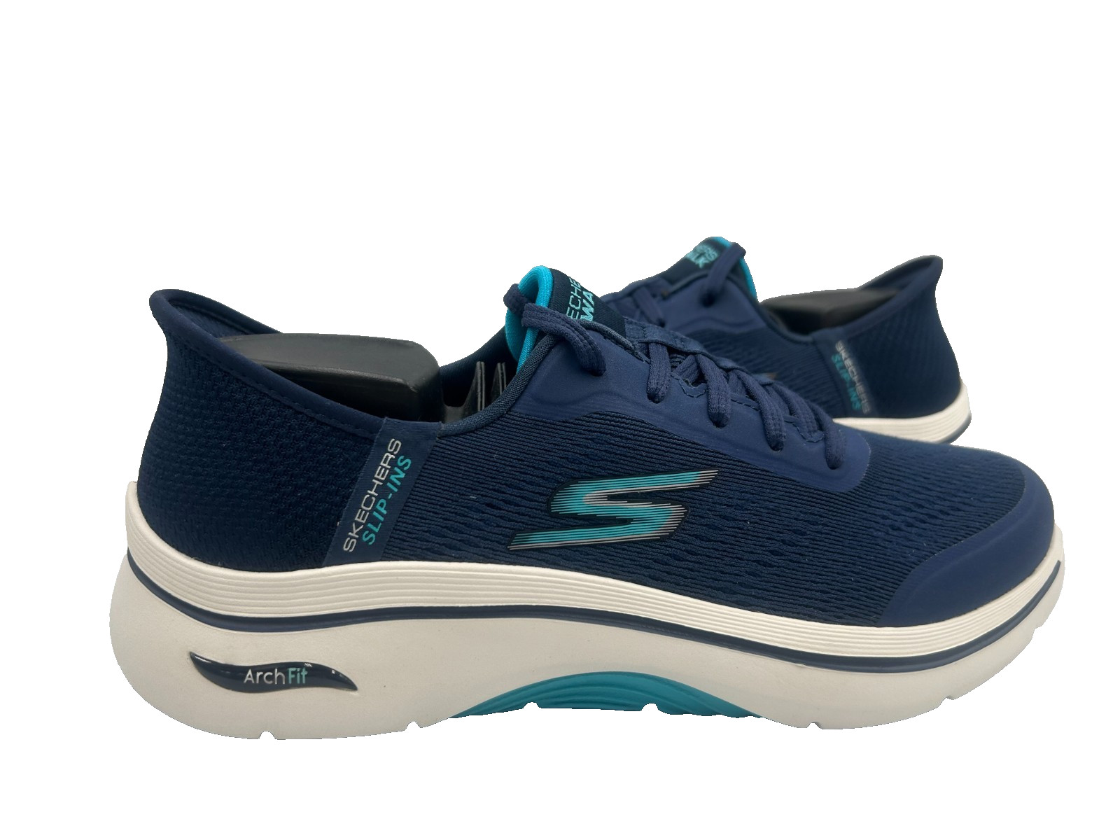 Skechers Women’s Slip-Ins Go Walk Arch Fit 2.0 Lace Up Shoes Navy Size:6.5 161F