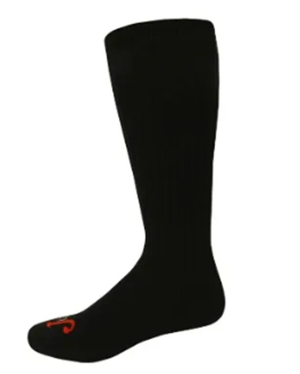 Justin Cushioned Over-the-Calf Boot Socks, Black, XL(men’s shoe 12-16), 3 pairs