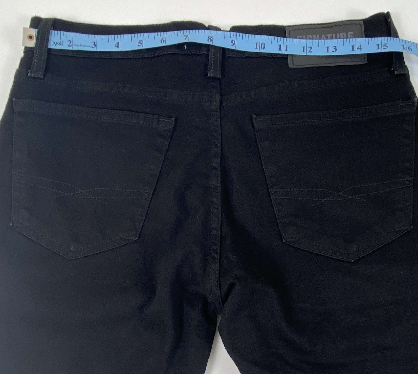 Signature by Levi Strauss & Co. Men’s Slim Fit Black Dark Wash Denim Jeans 32*32