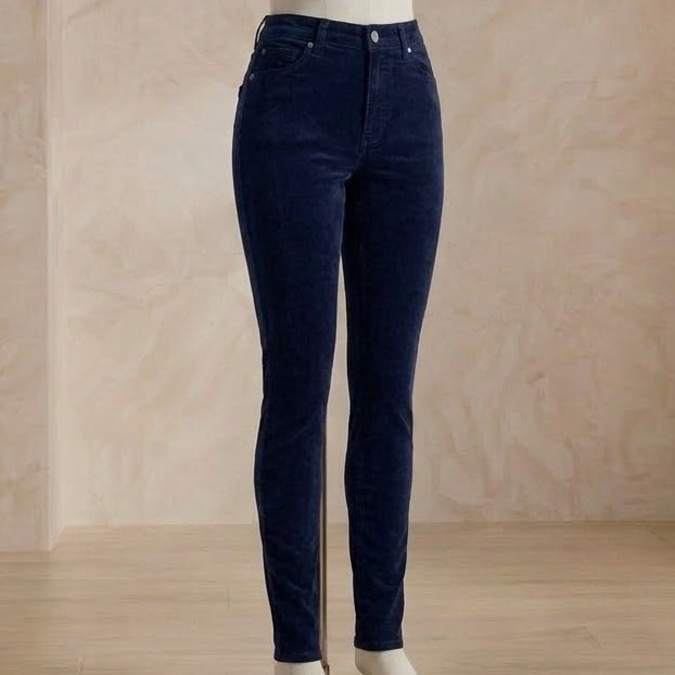 Buffalo David Bitton Icon Mid Rise Corduroy Skinny Jeans Women’s Size 6/28 Navy