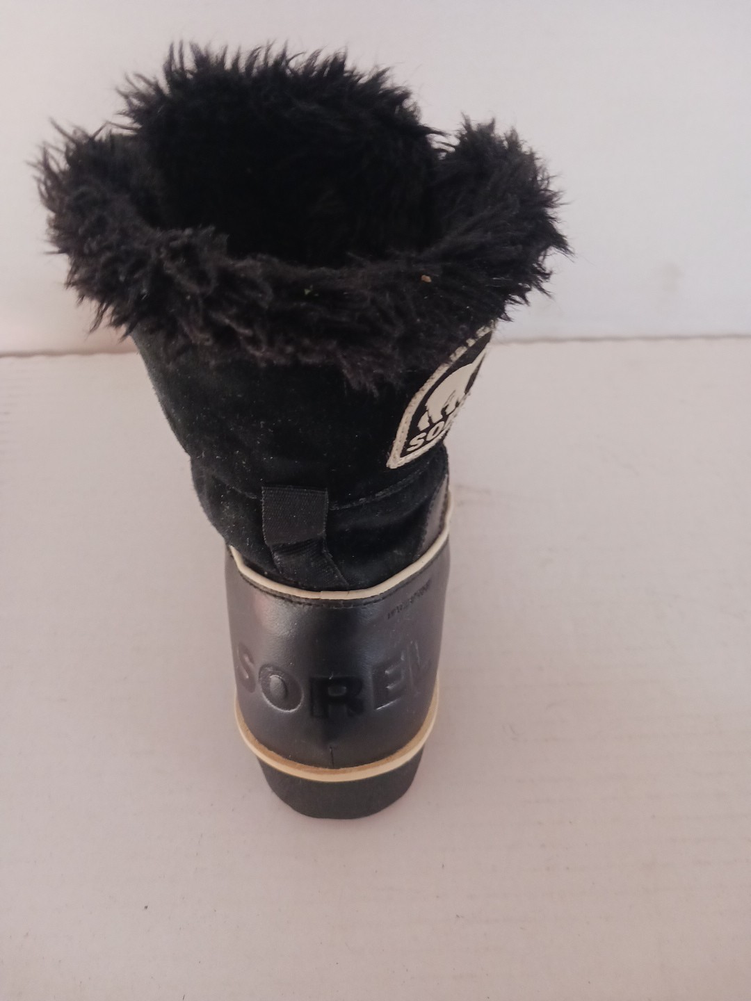 Sorel Tivoli II Womens US 9.5 Leather Suede Black Waterproof Snow Boots